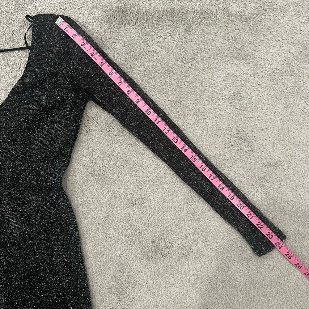 Lulus Feeling Sultry Black Sparkly Long Sleeve Backless Maxi Dress Women’s Sz S - Picture 14 of 14